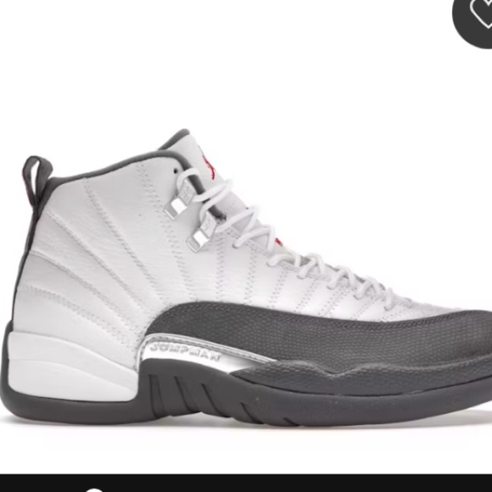 Jordan Men's White and Gray High-Top Sneakers